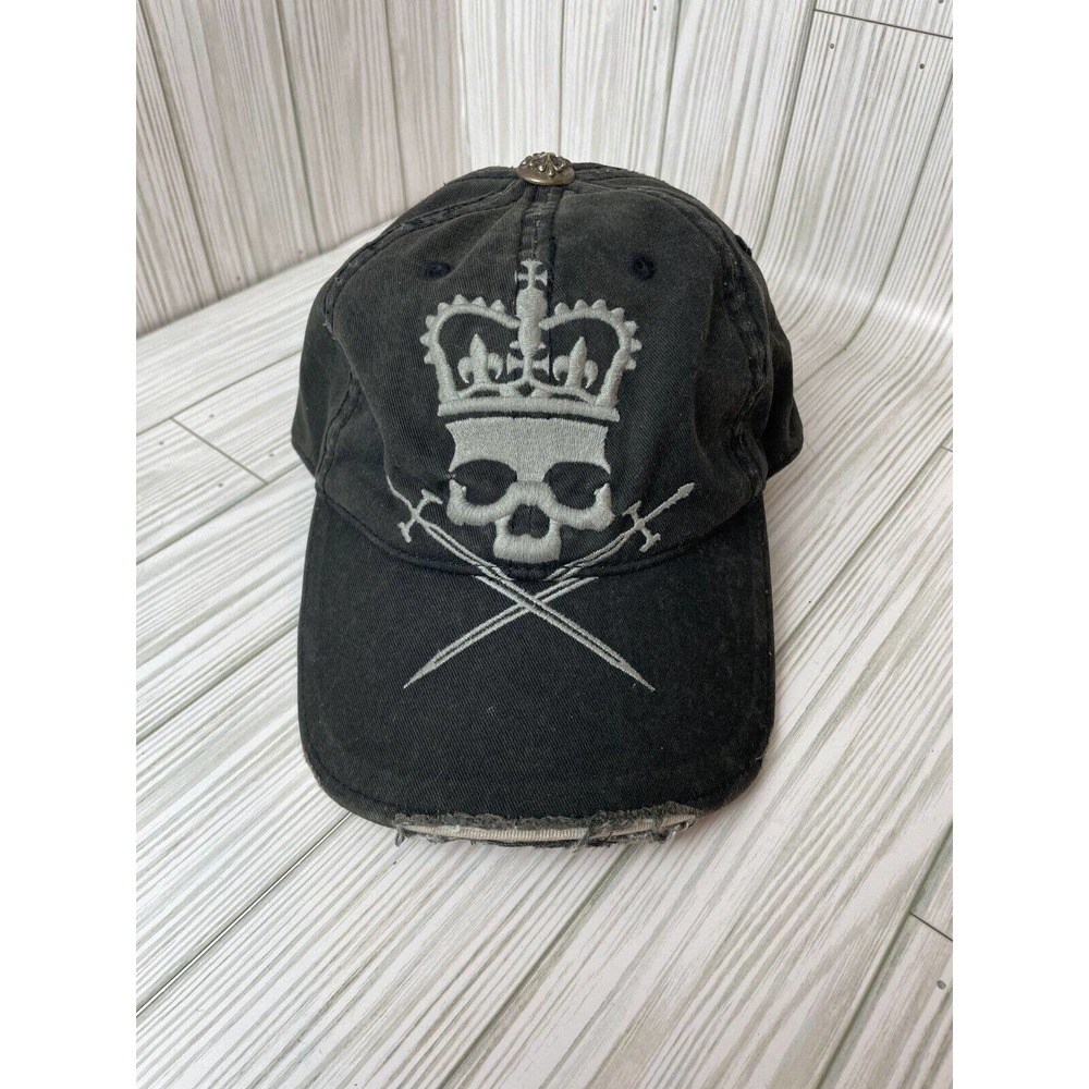 A&G Amal Guessous Mens Skull Pirate Adjustable Baseball Cap
